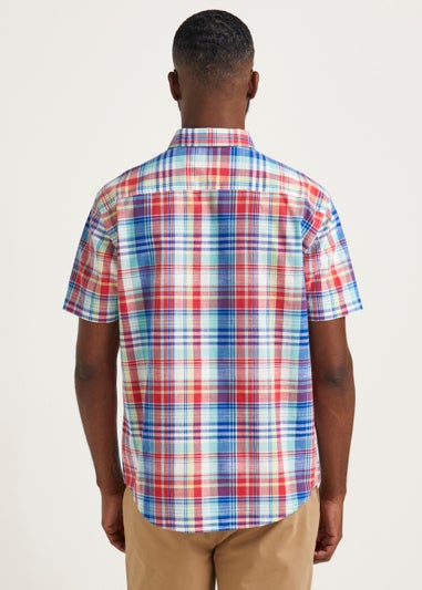 Lincoln Multicoloured Stripe Print Short Sleeve Shirt