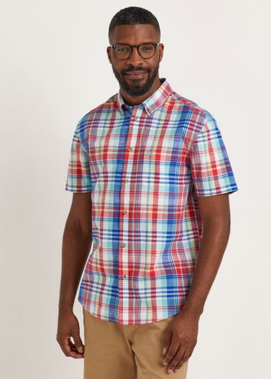 Lincoln Multicoloured Stripe Print Short Sleeve Shirt