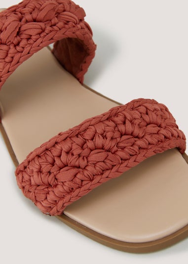 Rust Macrame Sandals