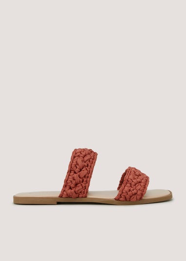 Rust Macrame Sandals