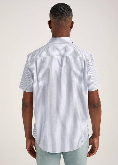 Lincoln Grey Stripe Short Sleeve Shirt