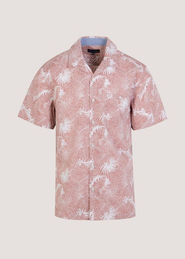 Lincoln Pink Floral Print Short Sleeve Shirt