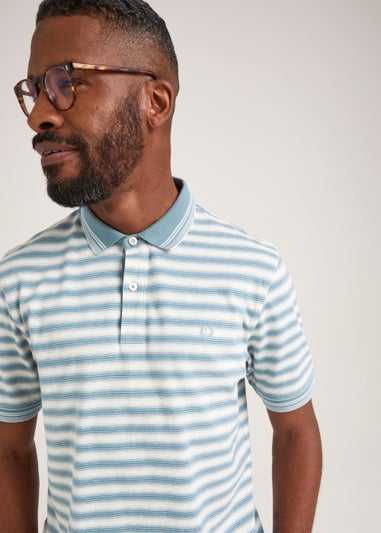 Lincoln Green Stripe Polo Shirt