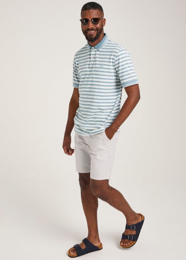 Lincoln Green Stripe Polo Shirt