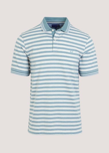 Lincoln Green Stripe Polo Shirt