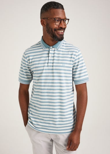 Lincoln Green Stripe Polo Shirt