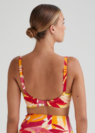 DD+ Multicoloured Print Smoothing Bikini Top