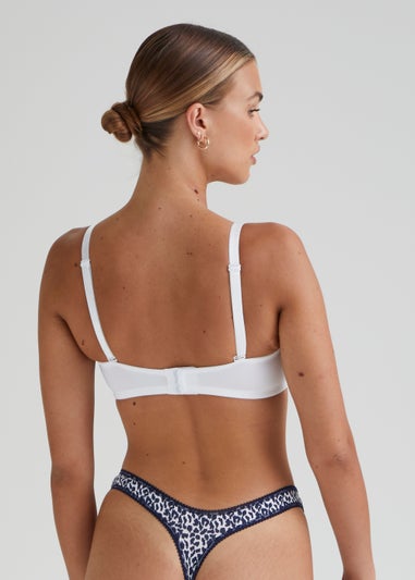 5 Pack Plain & Zebra Print Thongs