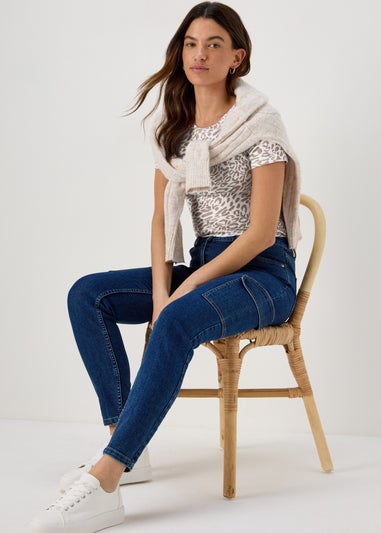 Cream Animal Print T-Shirt