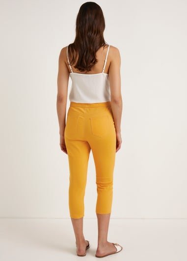 Rosie Orange Cropped Pull On Jeggings