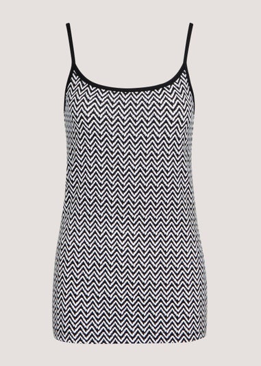 Ivory Zig Zag Essential Cami Top