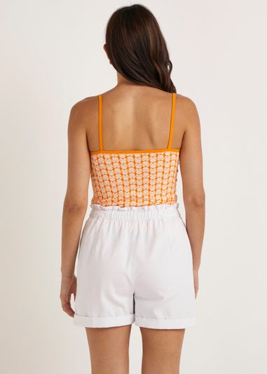 Orange Print Essential Cami Top