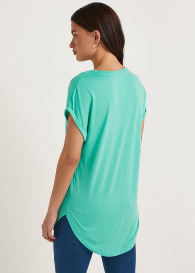 Mint Green Longline T-Shirt