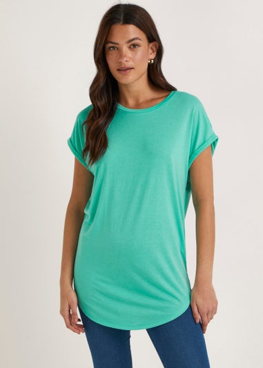 Mint Green Longline T-Shirt