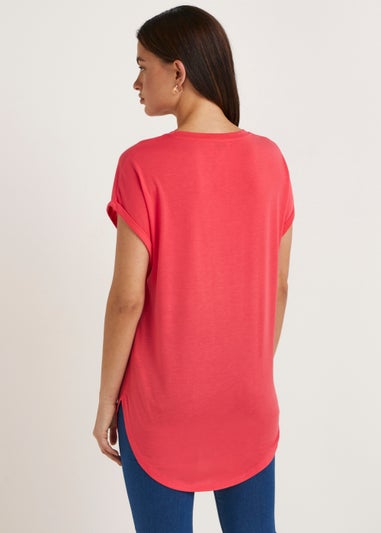 Coral Longline T-Shirt