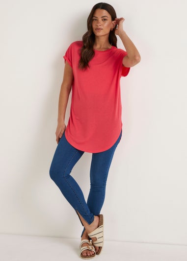 Coral Longline T-Shirt