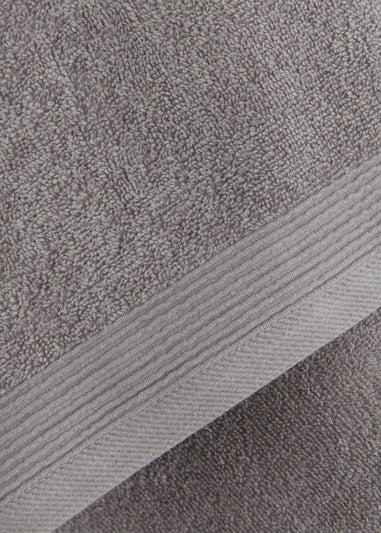 Grey Low Twist 100% Cotton Towels
