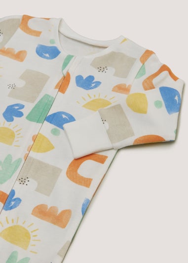 Baby Multicoloured Zip Up Sleepsuit (Newborn-18mths)