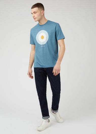 Ben Sherman Blue Target Print T-Shirt