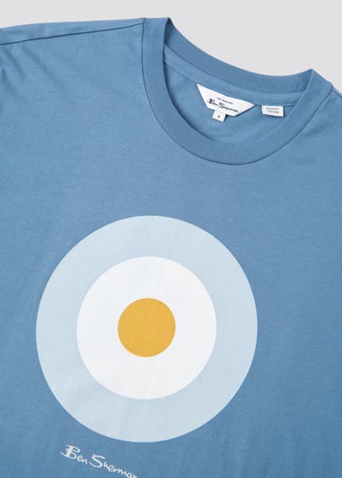 Ben Sherman Blue Target Print T-Shirt