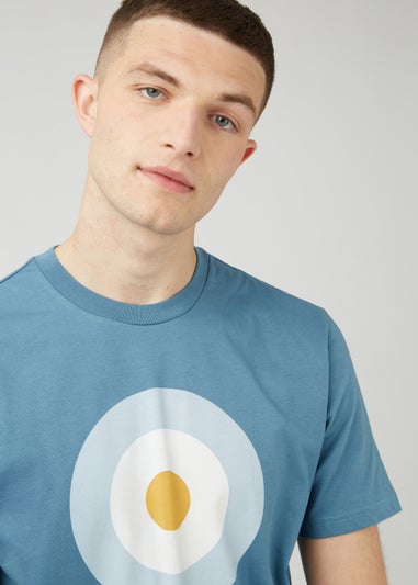 Ben Sherman Blue Target Print T-Shirt