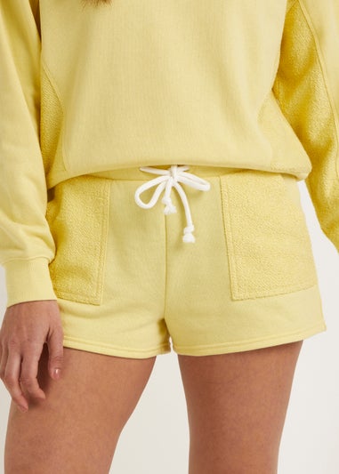 Lemon Towelling Co-Ord Shorts