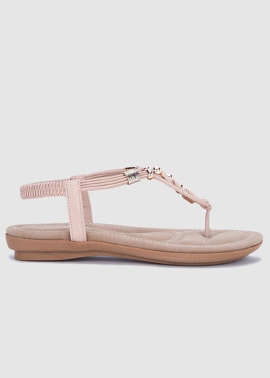 NOVO Nude Tucker Padded Sandals