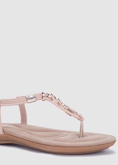 NOVO Nude Tucker Padded Sandals