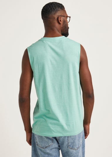 Turquoise Badge Vest Top