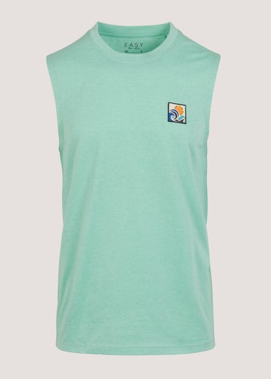 Turquoise Badge Vest Top