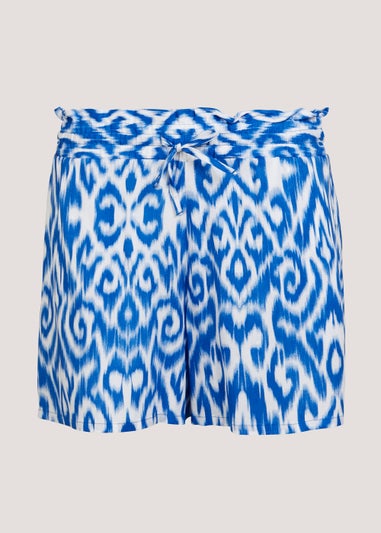 Blue Print Shorts