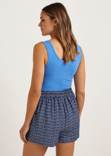 Navy Dot Soft Shorts