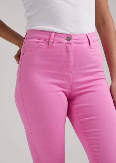 April Pink Ankle Grazer Super Skinny Jeans