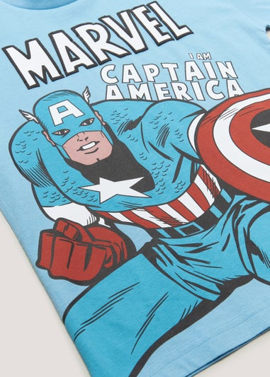 Kids Blue Marvel I Am Captain America T-Shirt (2-9yrs)