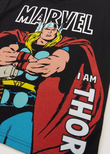 Kids Black Marvel I Am Thor T-Shirt (2-9yrs)