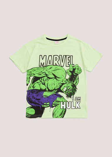 Kids Green Marvel I Am Hulk T-Shirt (2-9yrs)