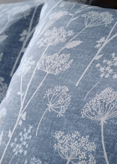 Blue Cow Parsely Reversible Duvet Cover