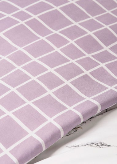Lilac Bunny Reversible Duvet Cover