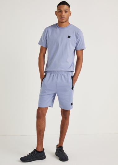 US Athletic Lilac Badge Shorts