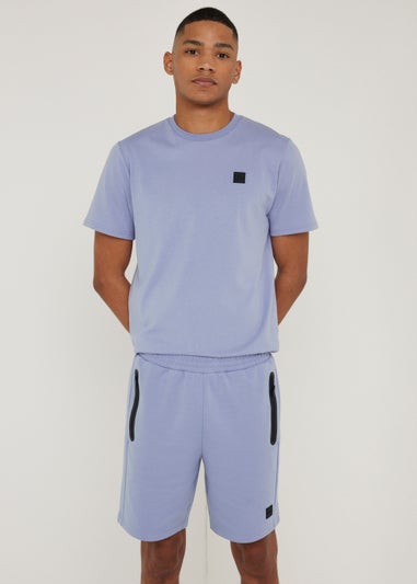 US Athletic Lilac Badge Shorts