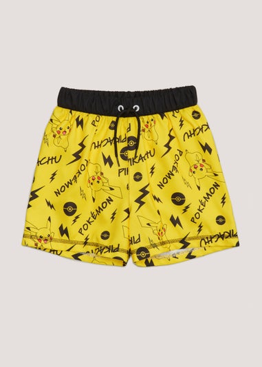 Kids Yellow Pokémon Swim Shorts (2-9yrs)