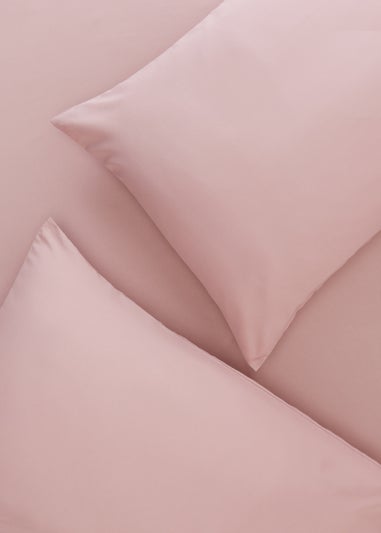 Pink Super Soft Fitted Bed Sheet & Pillowcase Bundle