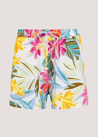 Multicoloured Floral Print Co-Ord Shorts