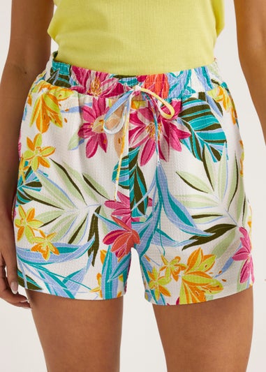 Multicoloured Floral Print Co-Ord Shorts