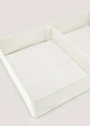 Cream Canvas Wardrobe Organiser (10cm x 50cm x 50cm)
