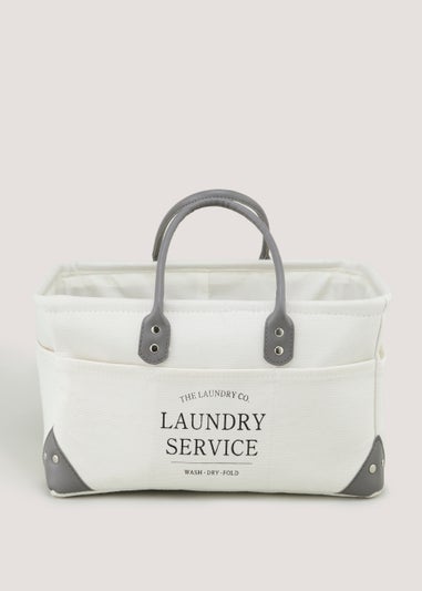 Cream The Laundry Co Caddy (24.5cm x 21cm)