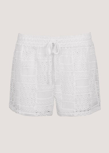 Cream Lace Co-Ord Shorts