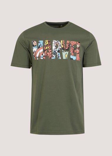 Khaki Marvel T-Shirt