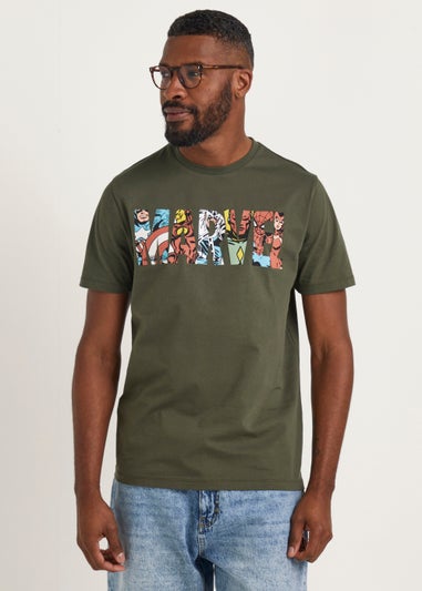 Khaki Marvel T-Shirt