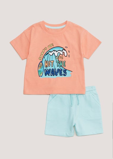 Boys Aloha Wave T-Shirt & Shorts Set (9mths-6yrs)